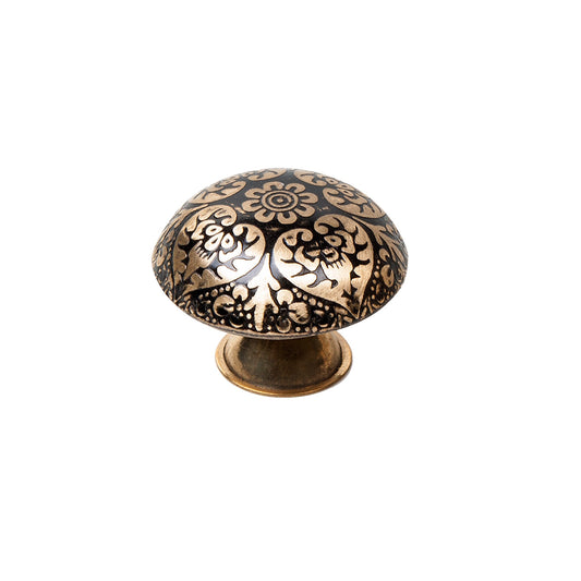 Brass Decorated Knob
