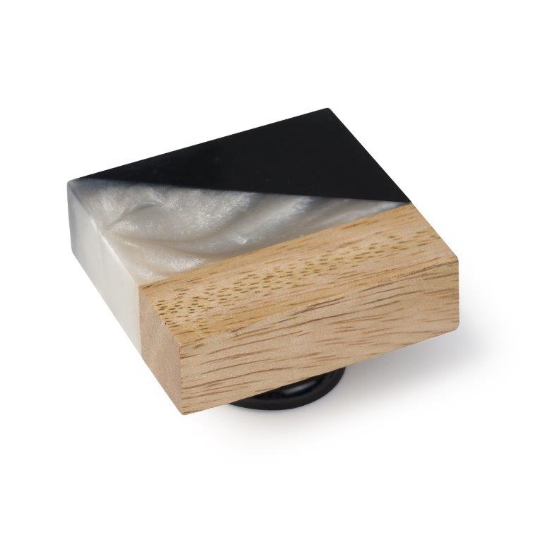 Nacre - Mango Wood Square Knob