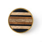 Brass Striped Inlay Round Knob