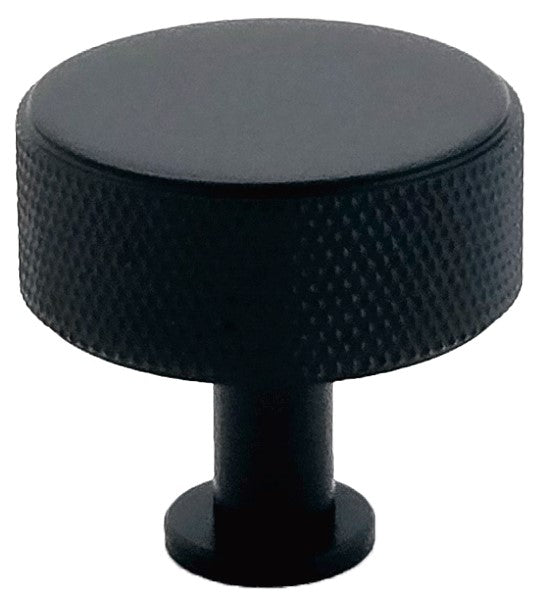 Knurled Brass Round Knob