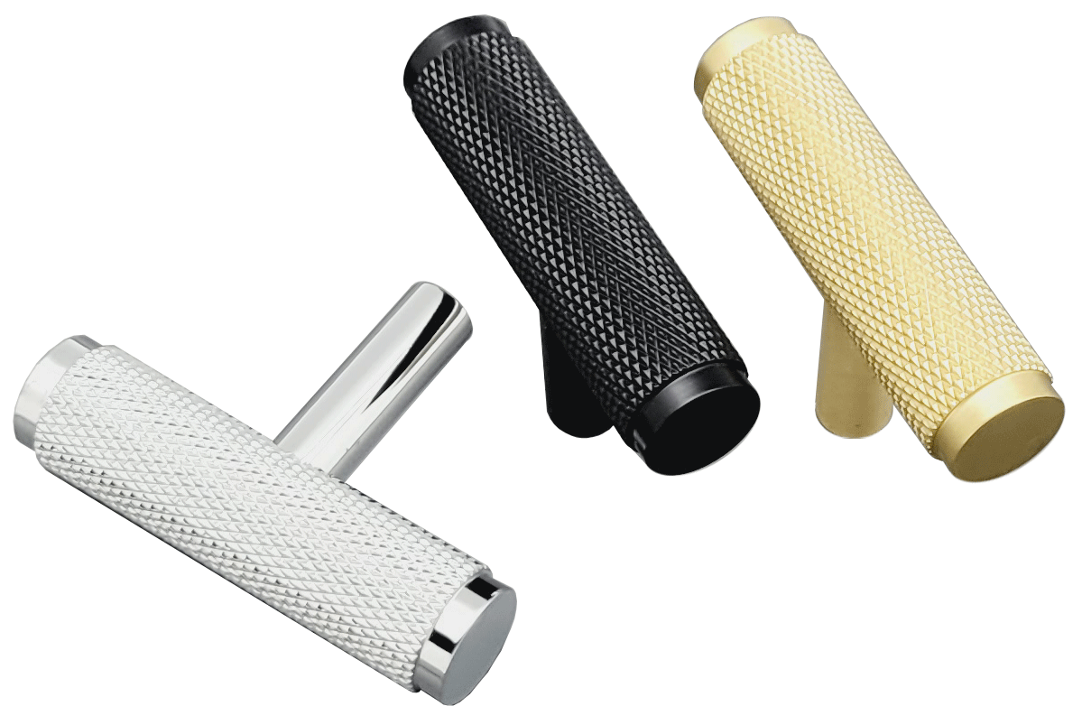 All Knurled Brass T-Knob