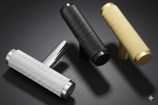 All Knurled Brass T-Knob